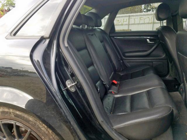 WAULC68E74A212155 - 2004 AUDI A4 1.8T QU BLACK photo 6