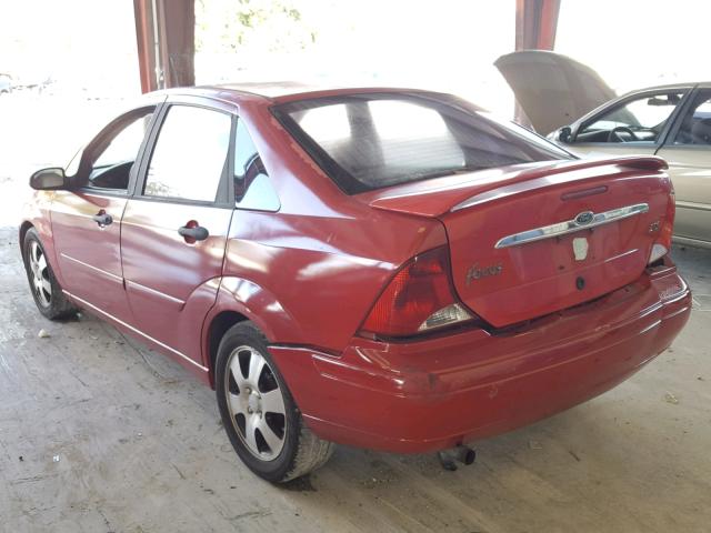 1FAFP38342W360206 - 2002 FORD FOCUS ZTS RED photo 3