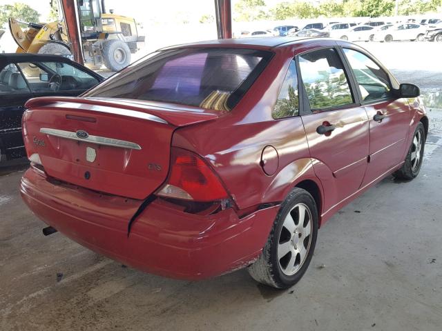 1FAFP38342W360206 - 2002 FORD FOCUS ZTS RED photo 4