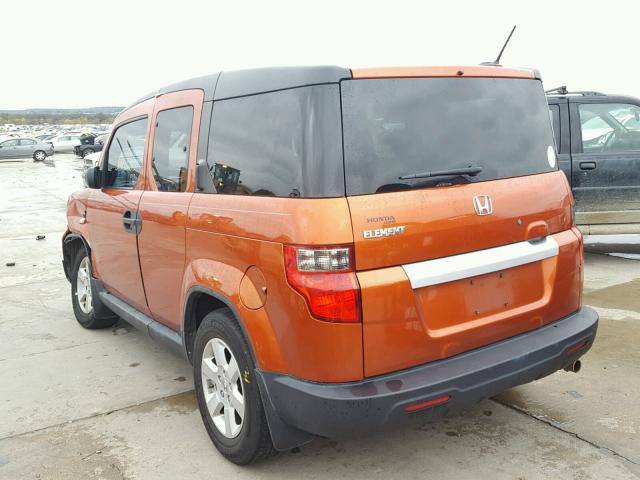 5J6YH187X9L004694 - 2009 HONDA ELEMENT EX ORANGE photo 3