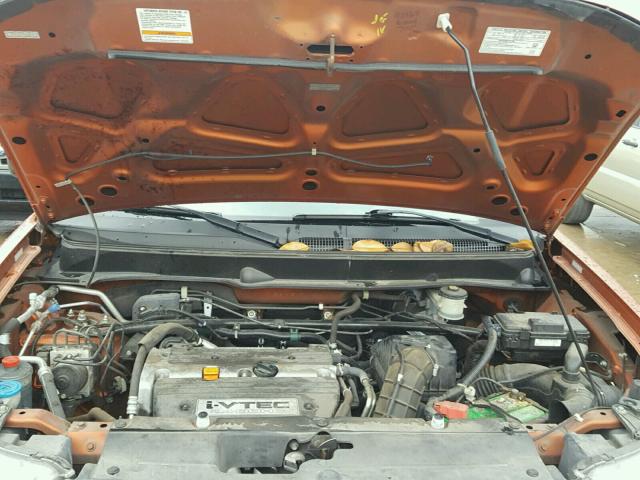 5J6YH187X9L004694 - 2009 HONDA ELEMENT EX ORANGE photo 7