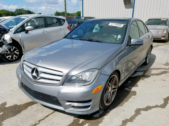 WDDGF4HB5CA621796 - 2012 MERCEDES-BENZ C 250 SILVER photo 2