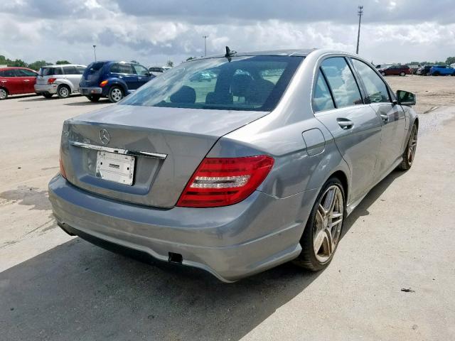 WDDGF4HB5CA621796 - 2012 MERCEDES-BENZ C 250 SILVER photo 4