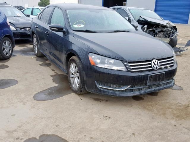 1VWAP7A36CC014504 - 2012 VOLKSWAGEN PASSAT S BLACK photo 1