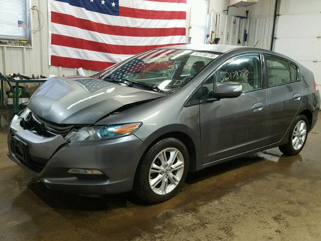 JHMZE2H70AS000882 - 2010 HONDA INSIGHT GRAY photo 2