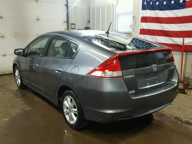 JHMZE2H70AS000882 - 2010 HONDA INSIGHT GRAY photo 3