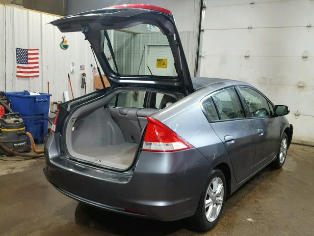 JHMZE2H70AS000882 - 2010 HONDA INSIGHT GRAY photo 4