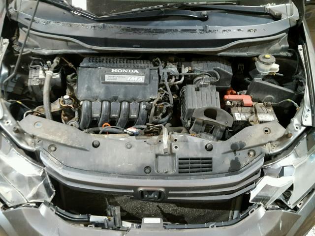 JHMZE2H70AS000882 - 2010 HONDA INSIGHT GRAY photo 7