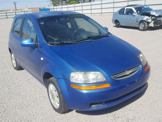 KL1TG62605B387665 - 2005 CHEVROLET AVEO LT BLUE photo 1