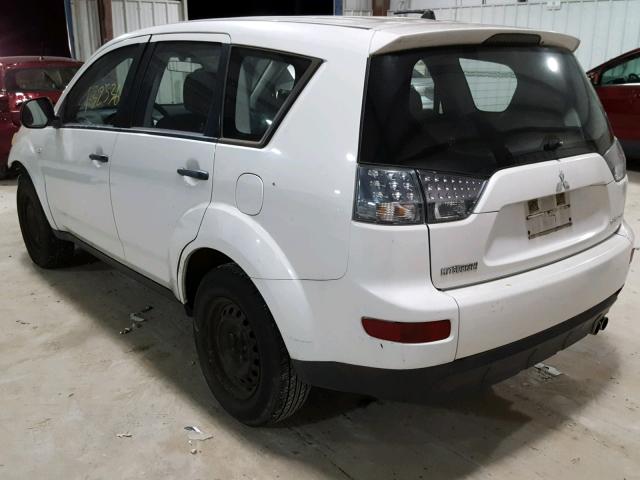 JA4MS31XX7Z008132 - 2007 MITSUBISHI OUTLANDER WHITE photo 3