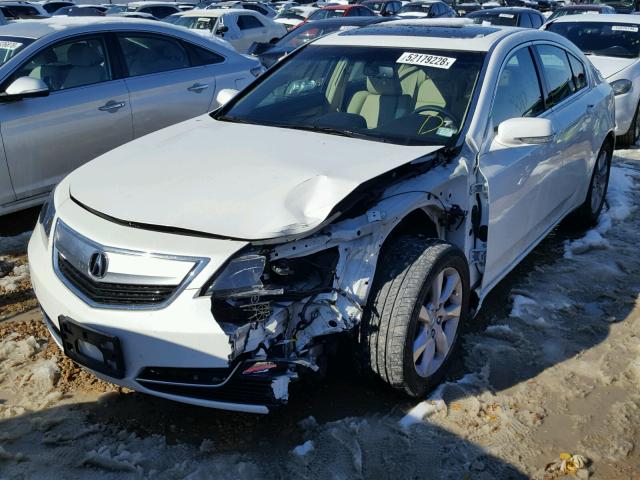 19UUA8F20DA014746 - 2013 ACURA TL WHITE photo 2