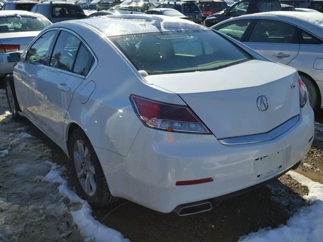 19UUA8F20DA014746 - 2013 ACURA TL WHITE photo 3