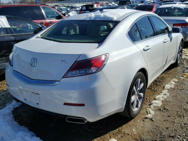 19UUA8F20DA014746 - 2013 ACURA TL WHITE photo 4