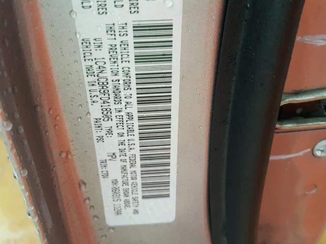 1C4NJCBA9FD418505 - 2015 JEEP COMPASS SP 银色 照片 10