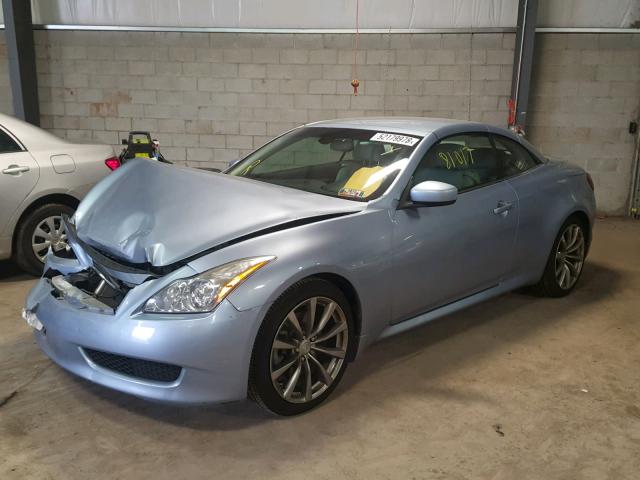 JNKCV66E29M724569 - 2009 INFINITI G37 BASE BLUE photo 2