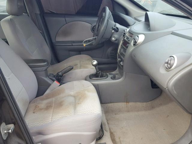 1G8AZ58F97Z201931 - 2007 SATURN ION LEVEL GRAY photo 5