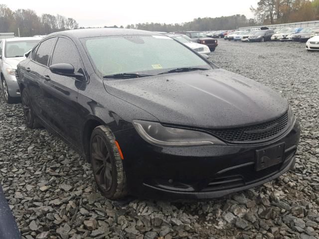 1C3CCCBG1FN518621 - 2015 CHRYSLER 200 S BLACK photo 1