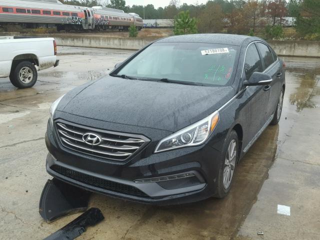 5NPE34AF6FH071190 - 2015 HYUNDAI SONATA SPO BLACK photo 2