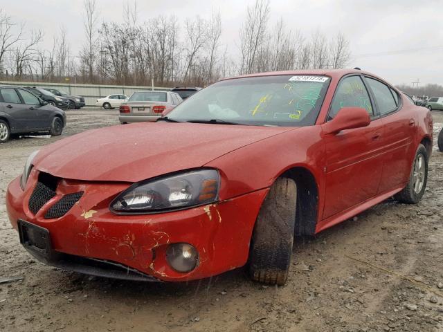 2G2WP552X81112466 - 2008 PONTIAC GRAND PRIX RED photo 2