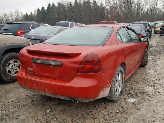 2G2WP552X81112466 - 2008 PONTIAC GRAND PRIX RED photo 4