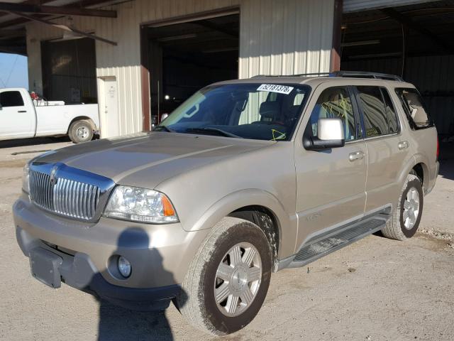 5LMEU68H95ZJ22469 - 2005 LINCOLN AVIATOR 金色 照片 2