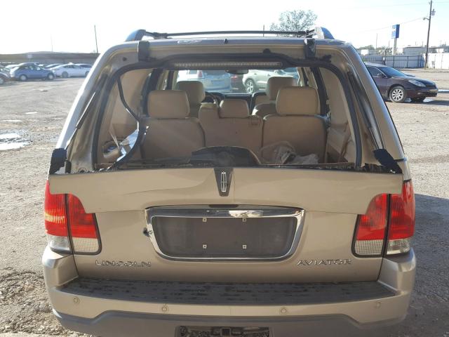 5LMEU68H95ZJ22469 - 2005 LINCOLN AVIATOR 金色 照片 9