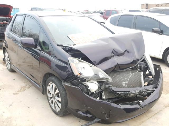 JHMGE8H50DC036725 - 2013 HONDA FIT SPORT BLACK photo 1