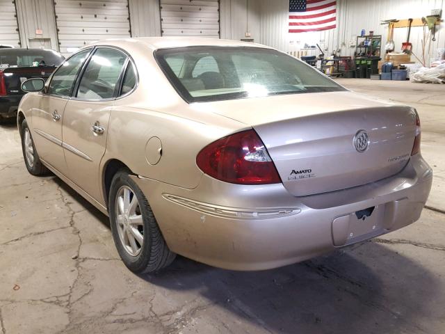 2G4WD532651231548 - 2005 BUICK LACROSSE C GOLD photo 3