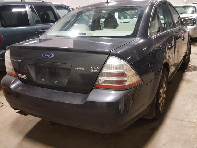 1FAHP27W78G130516 - 2008 FORD TAURUS SEL GRAY photo 4