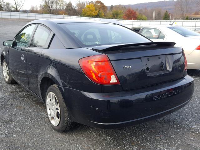 1G8AN12F15Z100084 - 2005 SATURN ION LEVEL BLACK photo 3