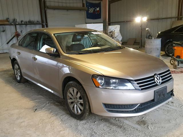 1VWAS7A32FC009688 - 2015 VOLKSWAGEN PASSAT S TAN photo 1