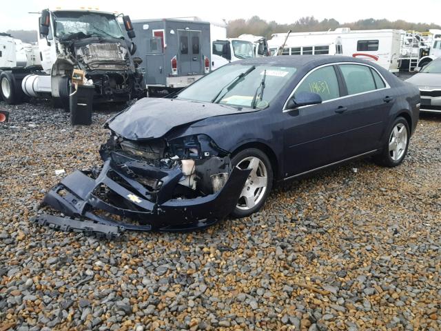 1G1ZJ57729F234695 - 2009 CHEVROLET MALIBU 2LT BLUE photo 2