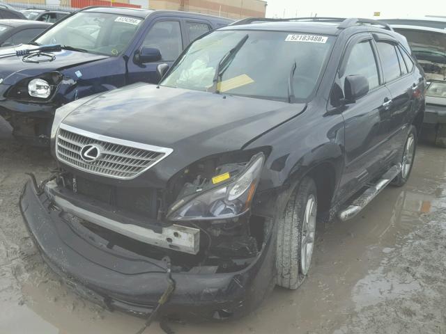 JTJHW31U982061476 - 2008 LEXUS RX 400H BLACK photo 2