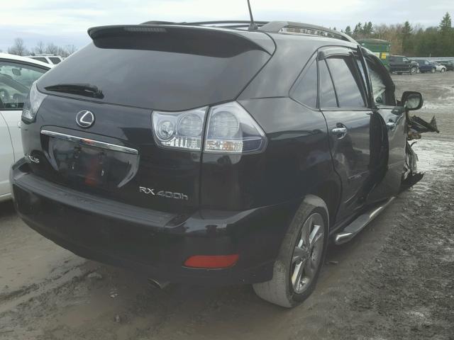 JTJHW31U982061476 - 2008 LEXUS RX 400H BLACK photo 4