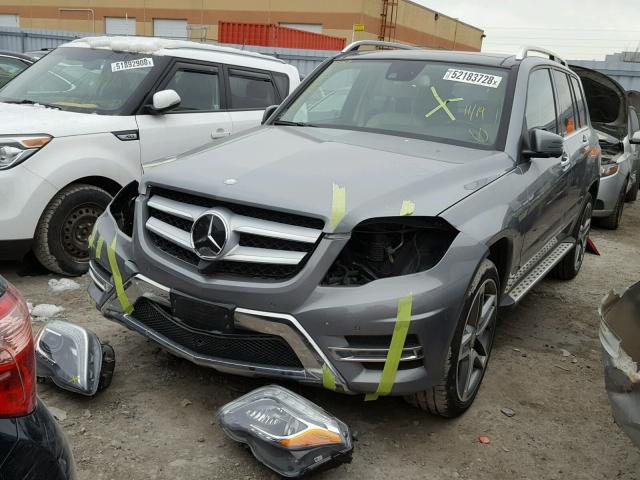 WDCGG0EB0FG361047 - 2015 MERCEDES-BENZ GLK 250 BL GRAY photo 2