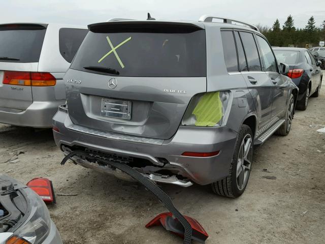 WDCGG0EB0FG361047 - 2015 MERCEDES-BENZ GLK 250 BL GRAY photo 4