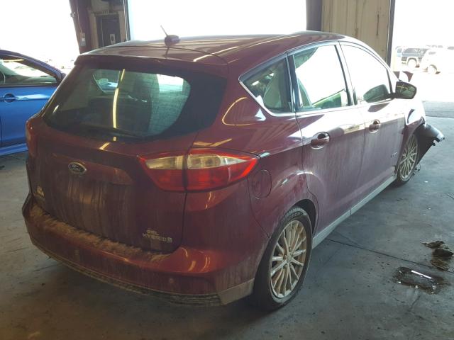 1FADP5BU9DL554559 - 2013 FORD C-MAX SEL RED photo 4