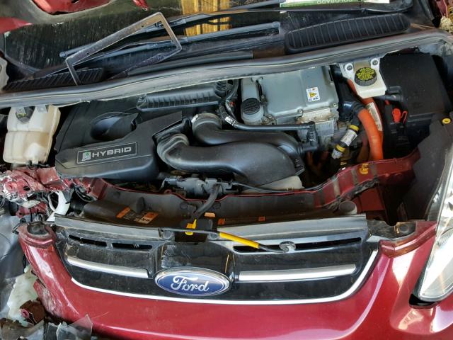 1FADP5BU9DL554559 - 2013 FORD C-MAX SEL RED photo 7