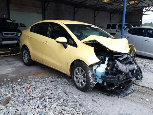 KNADM4A35G6595521 - 2016 KIA RIO LX YELLOW photo 1