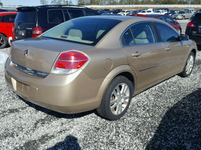 1G8ZS57N58F202433 - 2008 SATURN AURA XE GOLD photo 4