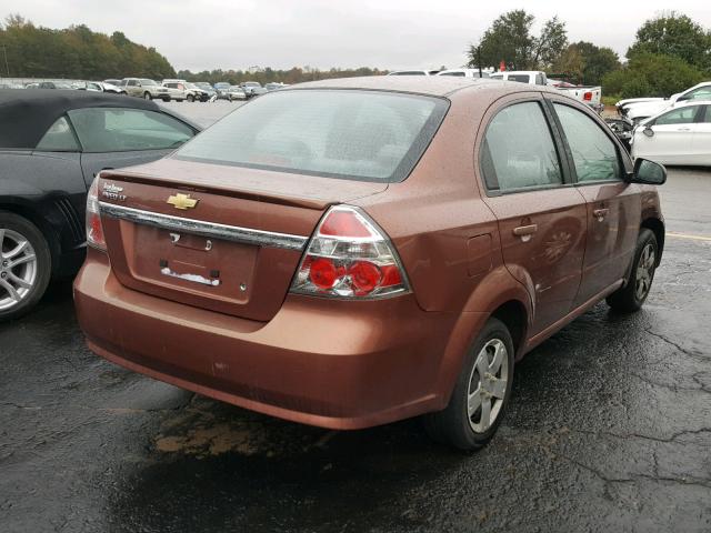 KL1TD5DE6BB243881 - 2011 CHEVROLET AVEO LS 棕色 照片 4