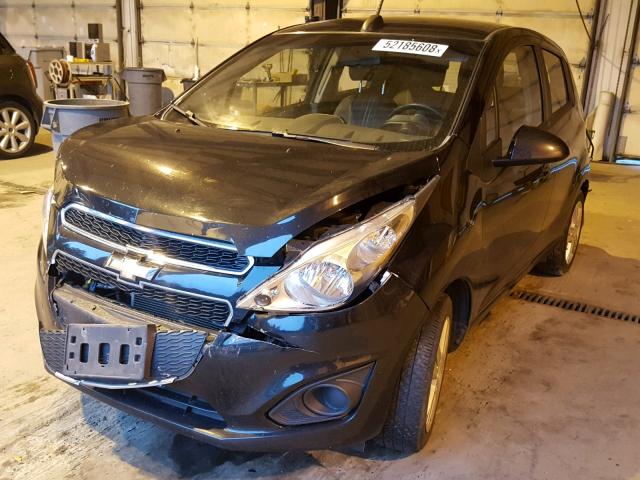 KL8CA6S95FC815254 - 2015 CHEVROLET SPARK LS BLACK photo 2