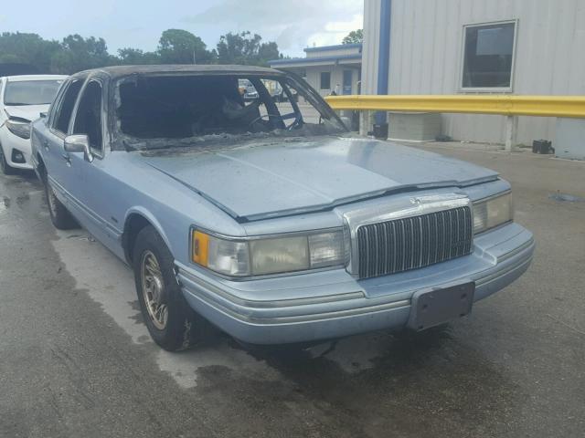 1LNLM81W8PY637597 - 1993 LINCOLN TOWN CAR E BLUE photo 1