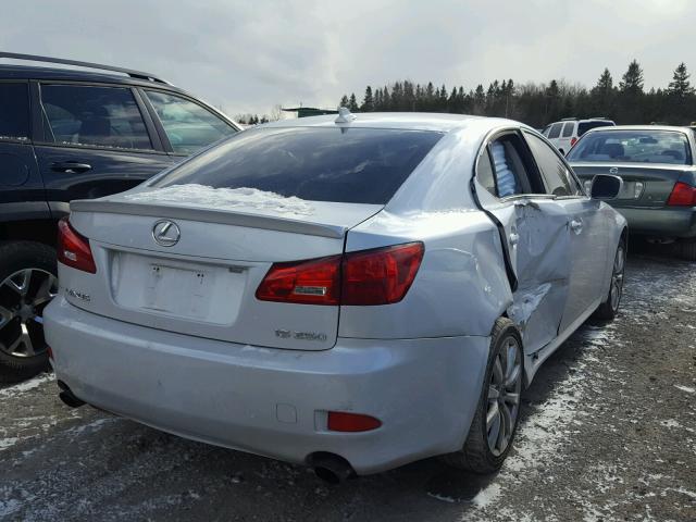 JTHCK262865005095 - 2006 LEXUS IS 250 WHITE photo 4