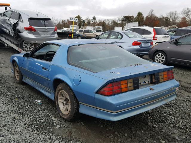 1G1FP23T4ML173749 - 1991 CHEVROLET CAMARO RS BLUE photo 3