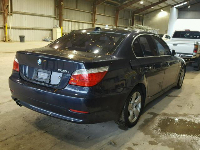 WBANW13538CZ76766 - 2008 BMW 535 I BLUE photo 4