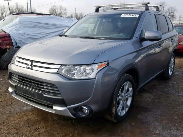 JA4AZ3A35FZ008100 - 2015 MITSUBISHI OUTLANDER GRAY photo 2