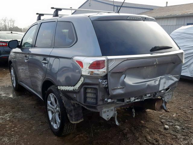 JA4AZ3A35FZ008100 - 2015 MITSUBISHI OUTLANDER GRAY photo 3