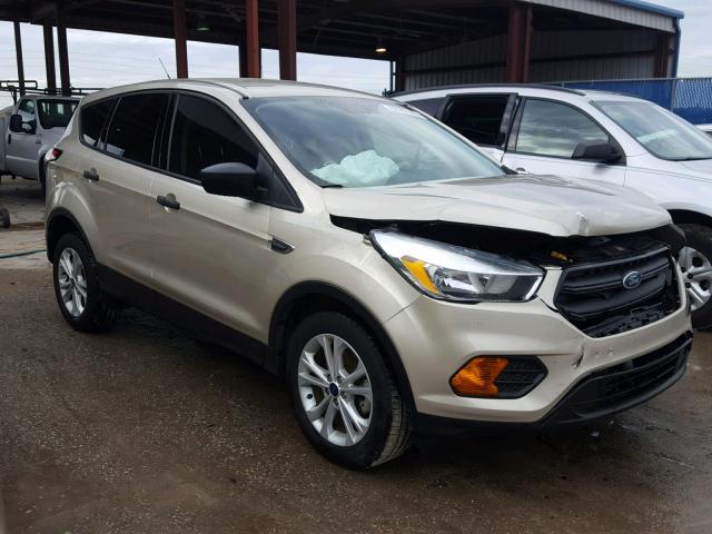 1FMCU0F72HUC43864 - 2017 FORD ESCAPE S BEIGE photo 1