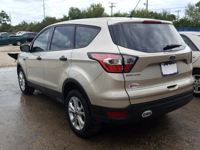 1FMCU0F72HUC43864 - 2017 FORD ESCAPE S BEIGE photo 3